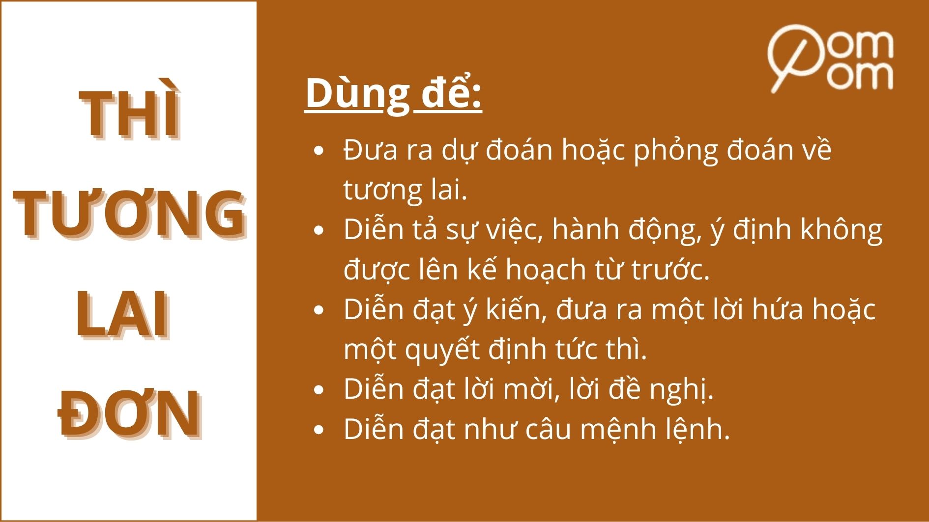 Cách dùng thì tương lai đơn