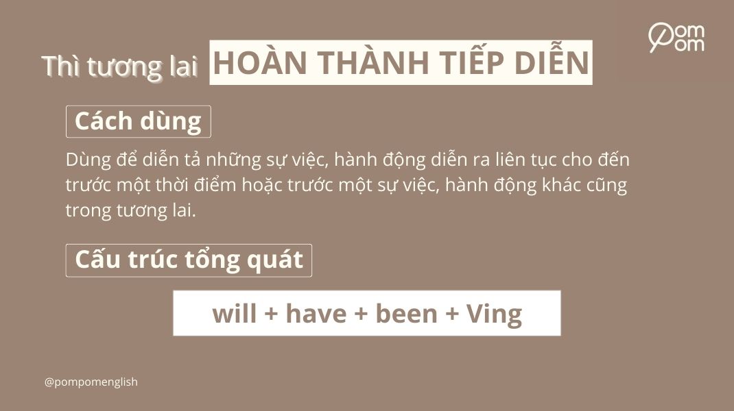 Cách dùng và cấu trúc tổng quát thì tương lai hoàn thành tiếp diễn